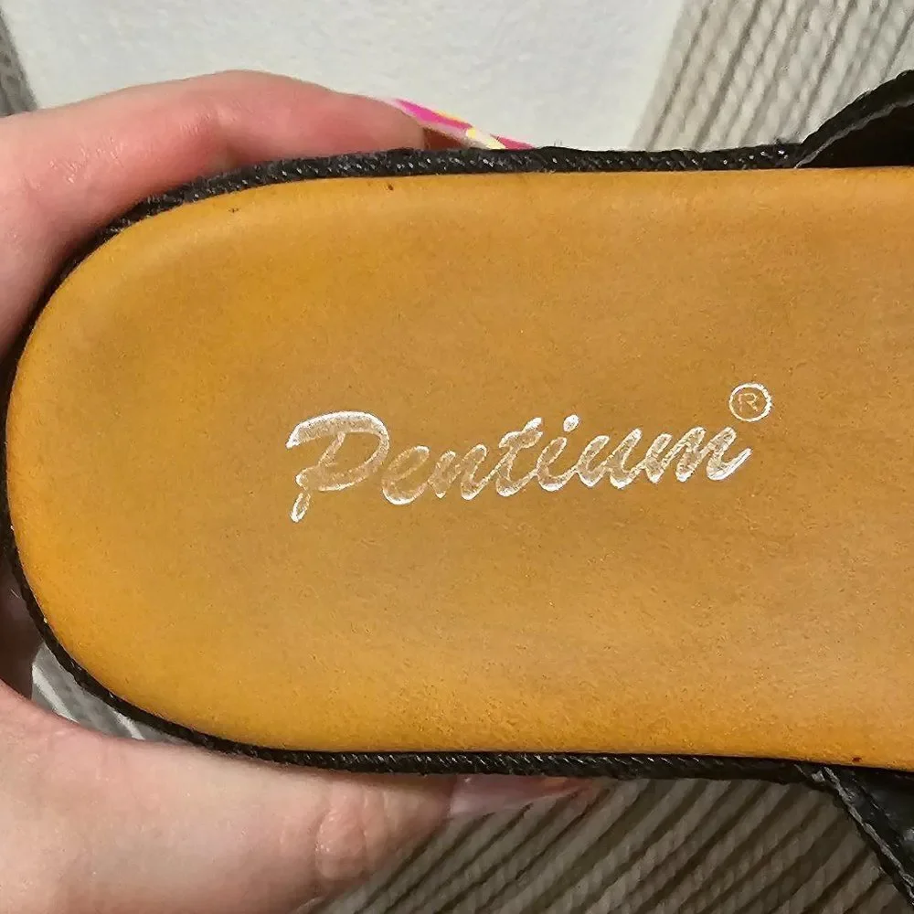 Pentium Woven Espadrille Sandals Sz 38 (US 7.5)